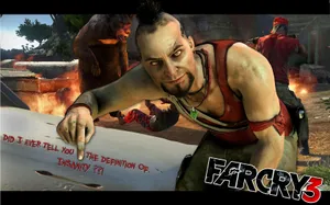 Image Vaas - The Villainous Antagonist Of Far Cry 3 Wallpaper