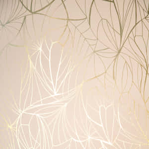 Image Vibrant Pink And Gold Abstract Art Wallpaper