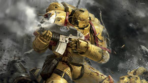 Imperial Fists Space Marine Warhammer 40k Wallpaper