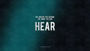 Importance Of Silence Motivational Hd Wallpaper