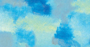 Impressionist Splotch Painting Aesthetic Teal Wallpaper