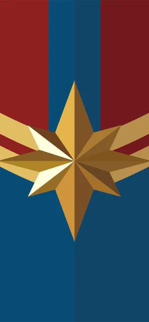 Impressive Logo Captain Marvel Iphone Wallpaper