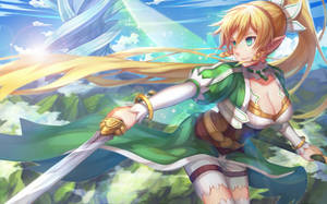 In-game Leafa Elf Wallpaper