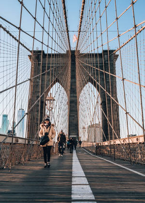 In The Brooklyn Bridge Wallpaper