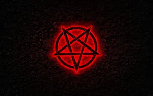 Incredible Red Satanic Pentagram Art Wallpaper