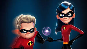 Incredibles 2 Dash And Violet Wallpaper