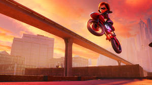 Incredibles 2 Helen Motorcycle Wallpaper