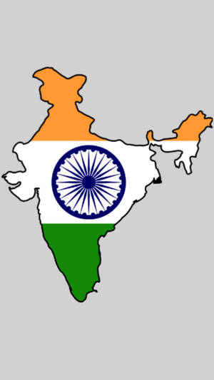 India Map Digital Drawing Wallpaper