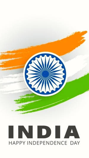 Indian Flag Mobile Brush Art Wallpaper