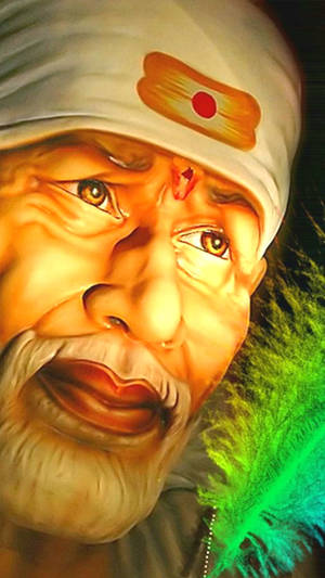 Indian Saint Sai Baba Phone Wallpaper