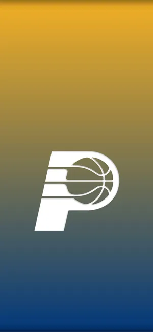 Indiana Pacers Minimalist Team Logo Wallpaper