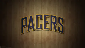 Indiana Pacers Name Wooden Background Wallpaper