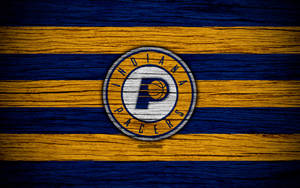 Indiana Pacers Wood Team Logo Wallpaper