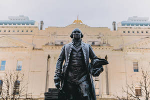 Indianapolis Capitol George Washington Statue Wallpaper