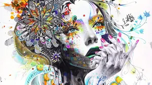 Indie Mixed Medium Art Wallpaper