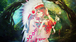 Indigenous Indian Anime Girl Wallpaper