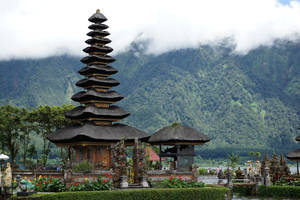 Indonesia Mountain Temple Wallpaper