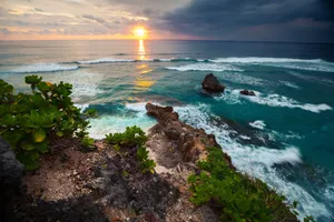 Indonesia Sunset In Bali Wallpaper