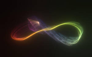 Infinity Symbol Neon Lines Wallpaper