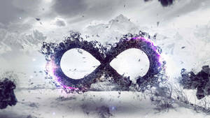 Infinity Symbol Shattered Wallpaper