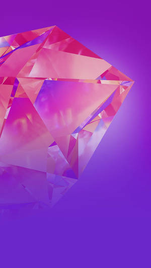 Infinix Aesthetic Pink Diamond Gem Wallpaper