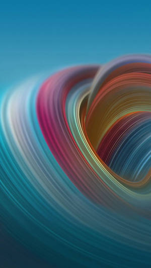 Infinix Colorful Rings Curved Edges Effect Wallpaper