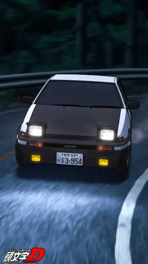 Initial D Phone Car Night Wallpaper