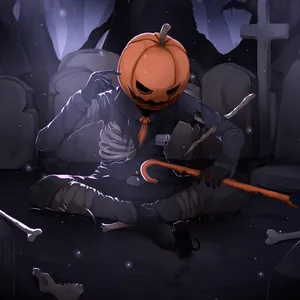 Injured Jack-o'-lantern Halloween Pfp Wallpaper