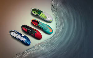 Innovative Nike Shoes With Acc Technology Wallpaper