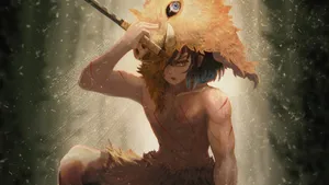 Inosuke Hashibira Kimetsu No Yaiba Wallpaper