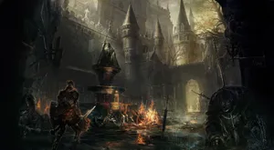 Inside The Castle In Dark Souls 3 Wallpaper