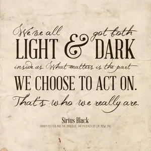 Inspirational Harry Potter Quote On Magical Background Wallpaper