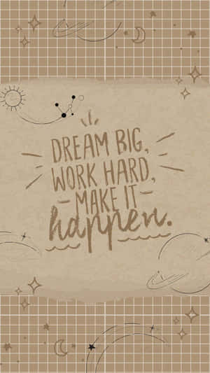 Inspirational Quote Astronomy Background Wallpaper