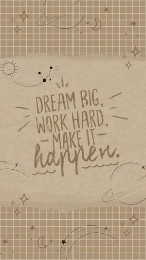 Inspirational Quote Astronomy Background Wallpaper