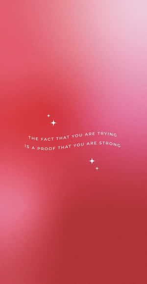 Inspirational Quote Red Gradient Background Wallpaper