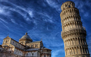 Inspiring Leaning Tower Of Pisa And Cathedral Wallpaper