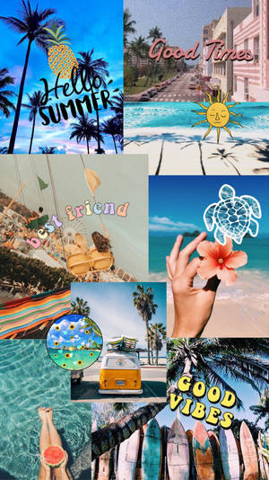 Inspiring Summer Collage Wallpaper