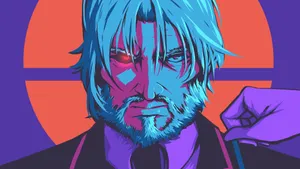 Intense Anime Character Glare Wallpaper