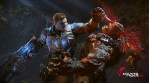 Intense Battle In Gears Of War 4 Wallpaper