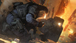 Intense Combat In Rainbow Six Siege Wallpaper