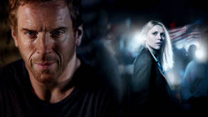 Intense Moments Between Homeland Characters Nicholas And Carrie Wallpaper