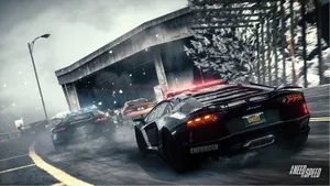 Intense Race In Need For Speed Game Wallpaper
