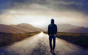 Interesting Photo Of Alone Boy Wallpaper
