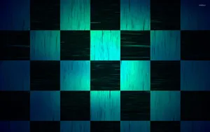 Intricate Detailing Of Black And Blue Checkered Pattern. Wallpaper