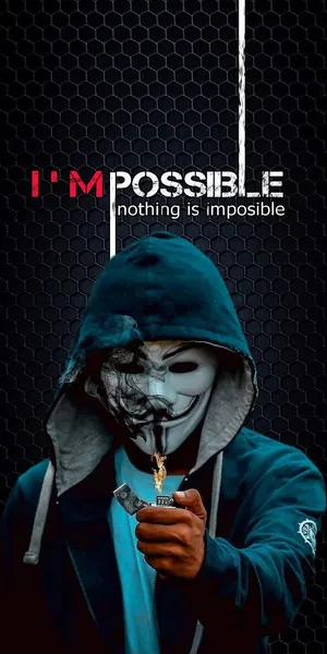 Intriguing Image Of A Hacker Mask On A Dark Background Wallpaper