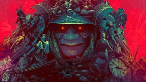 Intriguing Shot Of A Samurai Mask From The Movie