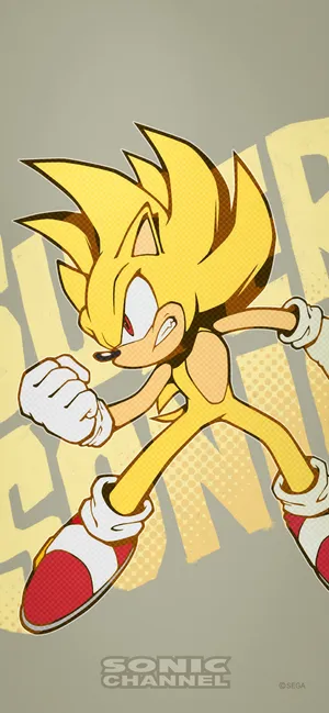 Introducing Super Sonic, The World's Fastest Hedgehog. Wallpaper