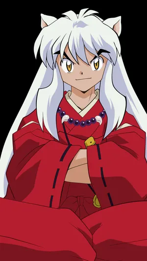 Inuyasha In Black Phone Wallpaper