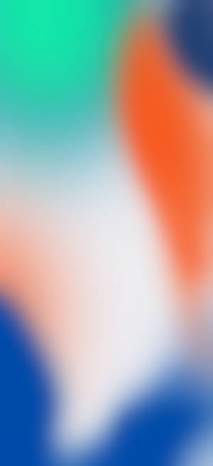 Ios 11, Iphone X, Orange, Green, Blue, Stock, Abstract, Apple Wallpaper
