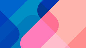 Ios 14 Blue And Pink Abstract Wallpaper